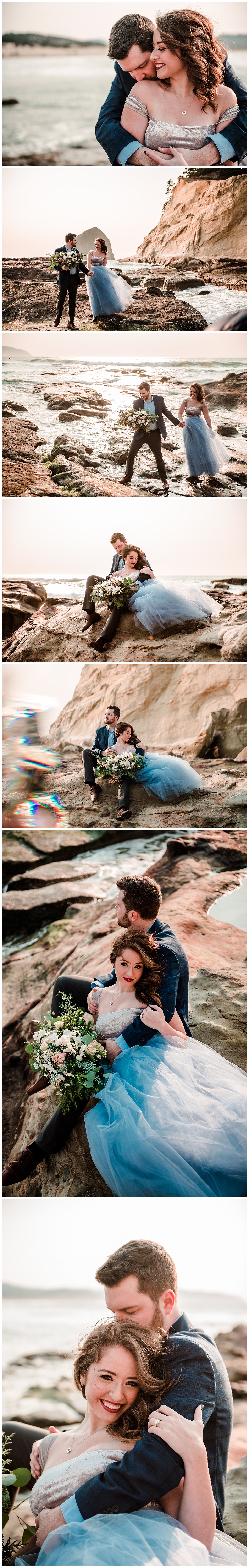 oregon coast engagement and wedding pic