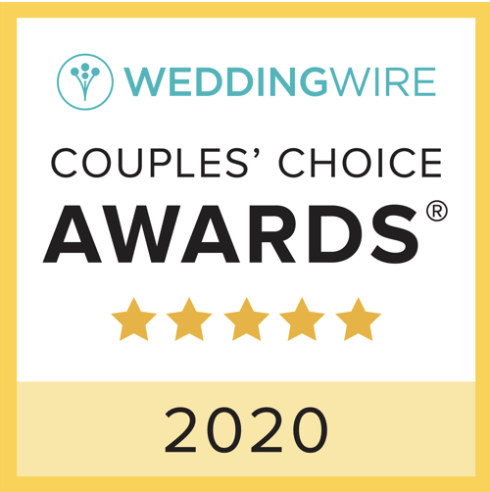 Wedding Wire badge for couples choice awards wedding photographer