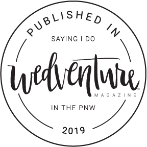Best of wedding photographer published in WeVenture magazine badge